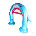 Inflatable PVC Shark Sprinkler Arch Tiup Mainan Anak-anak